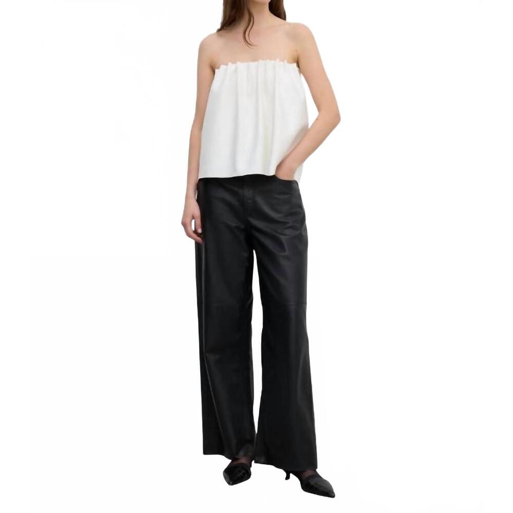 NEW HOUSE OF DAGMAR rouched tube top in white
